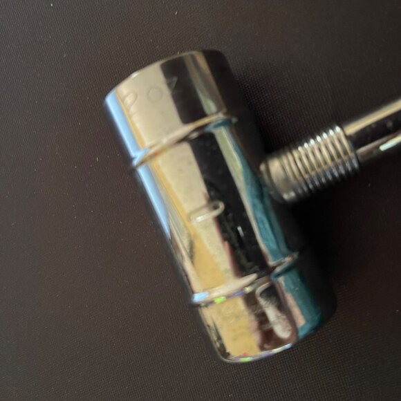 Vintage Bar Tool Ice Hammer Jigger Bottle Opener Shot Measure Chrome Plated 6" - Picture 5 of 12